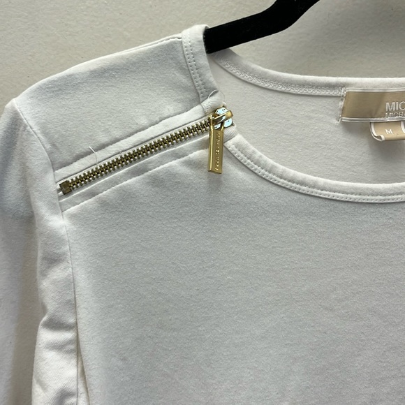 Michael Kors White Long Sleeved Shirt Size Medium - Picture 3 of 11